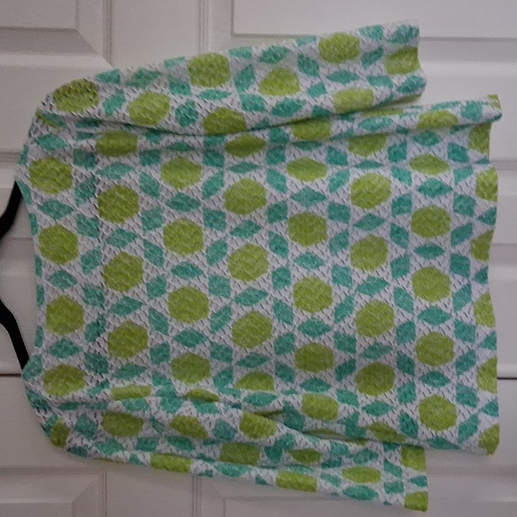 Ruby Rd. Textured Geometric Patterned Jersey Top - Picture 9 of 10